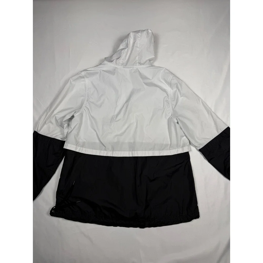 Nike Sportswear‎ Windrunner Full Zip Jacket White Black Women xs small stains